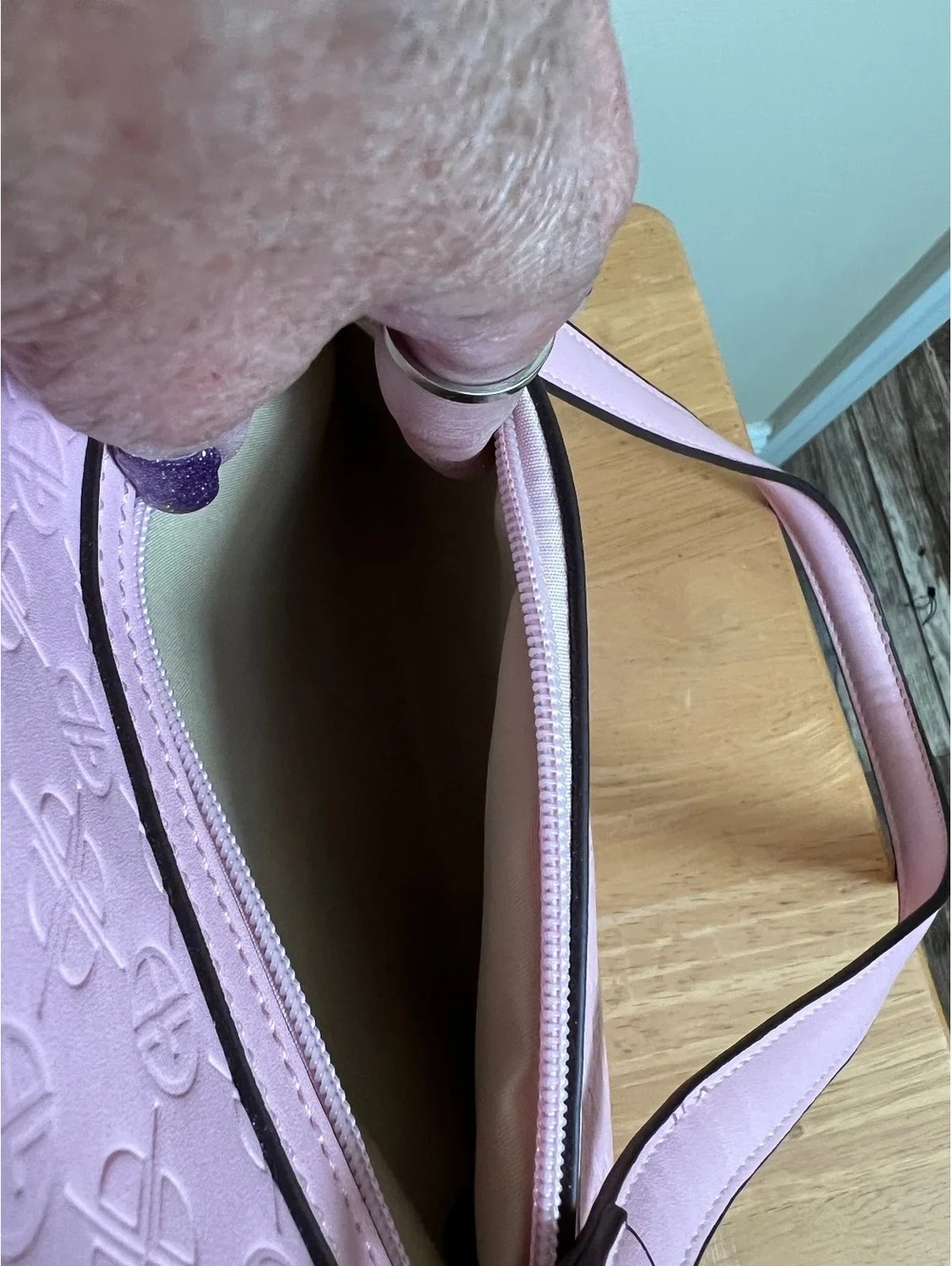Giani Bernini Pink Faux Leather Tote